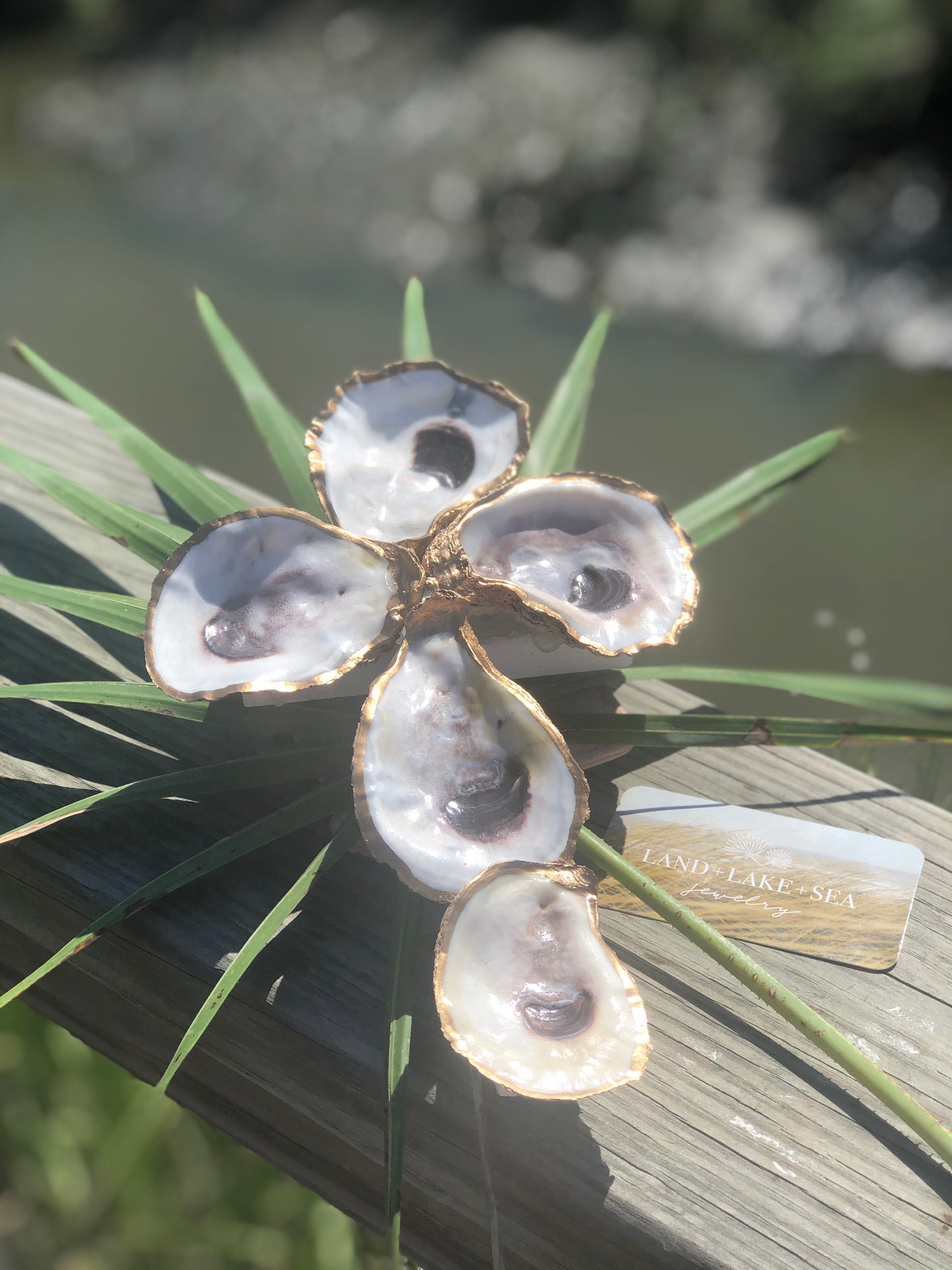 Gold-Gilded Oyster Cross