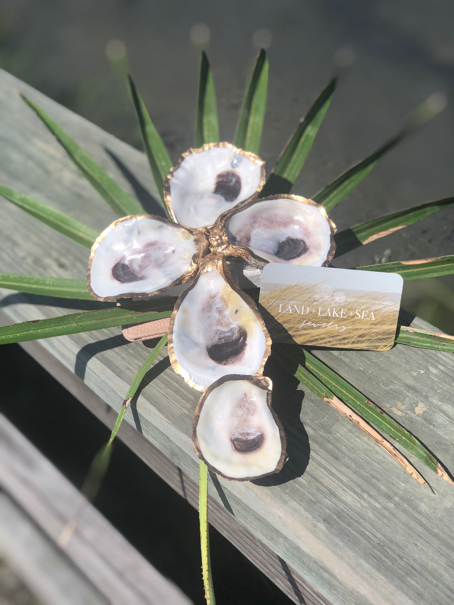 Gold-Gilded Oyster Cross