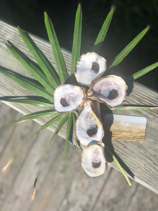 Gold-Gilded Oyster Cross