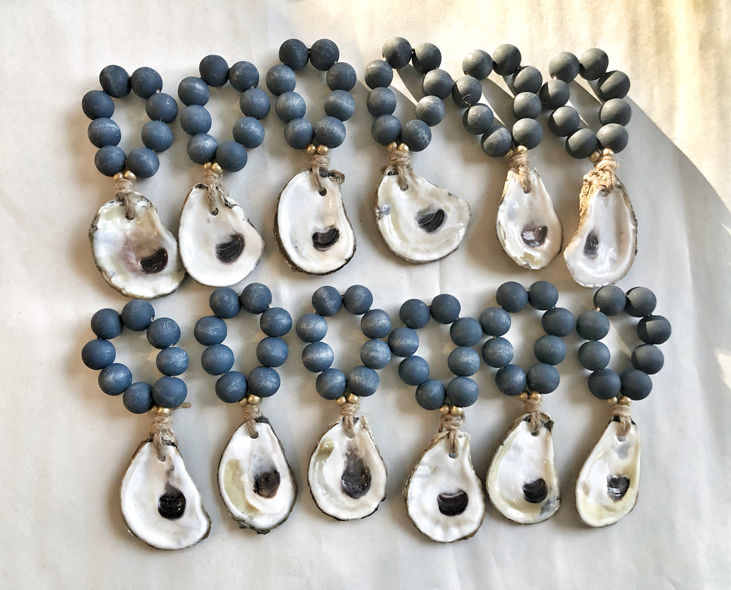 Oyster Napkin Ring Set