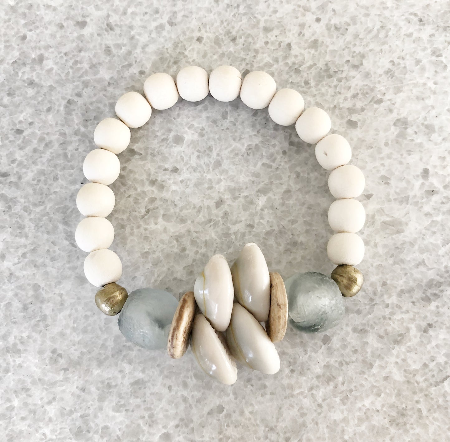 Cowrie Shell, Stack Bracelets