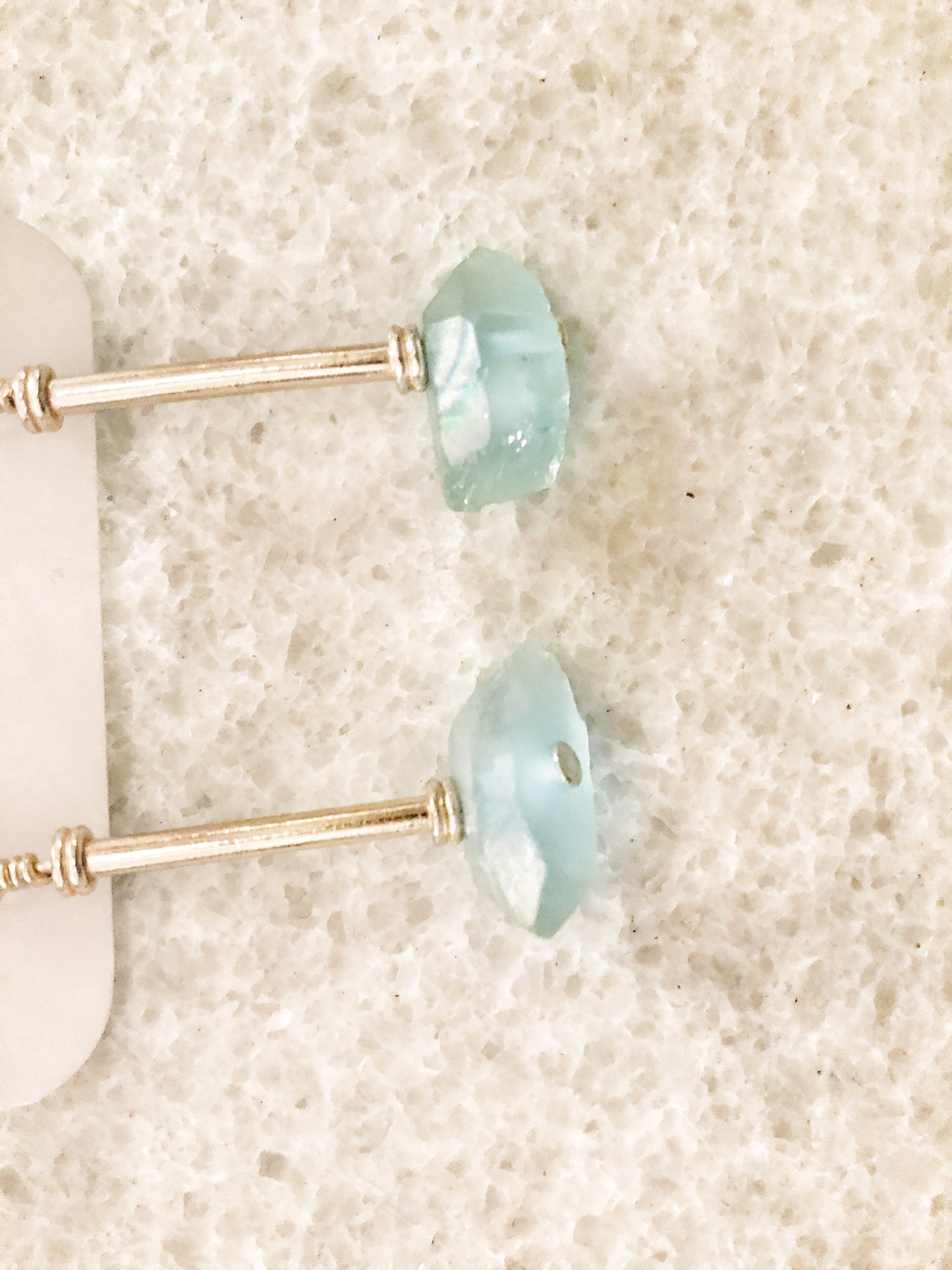 Blue Crystal Drop Earrings