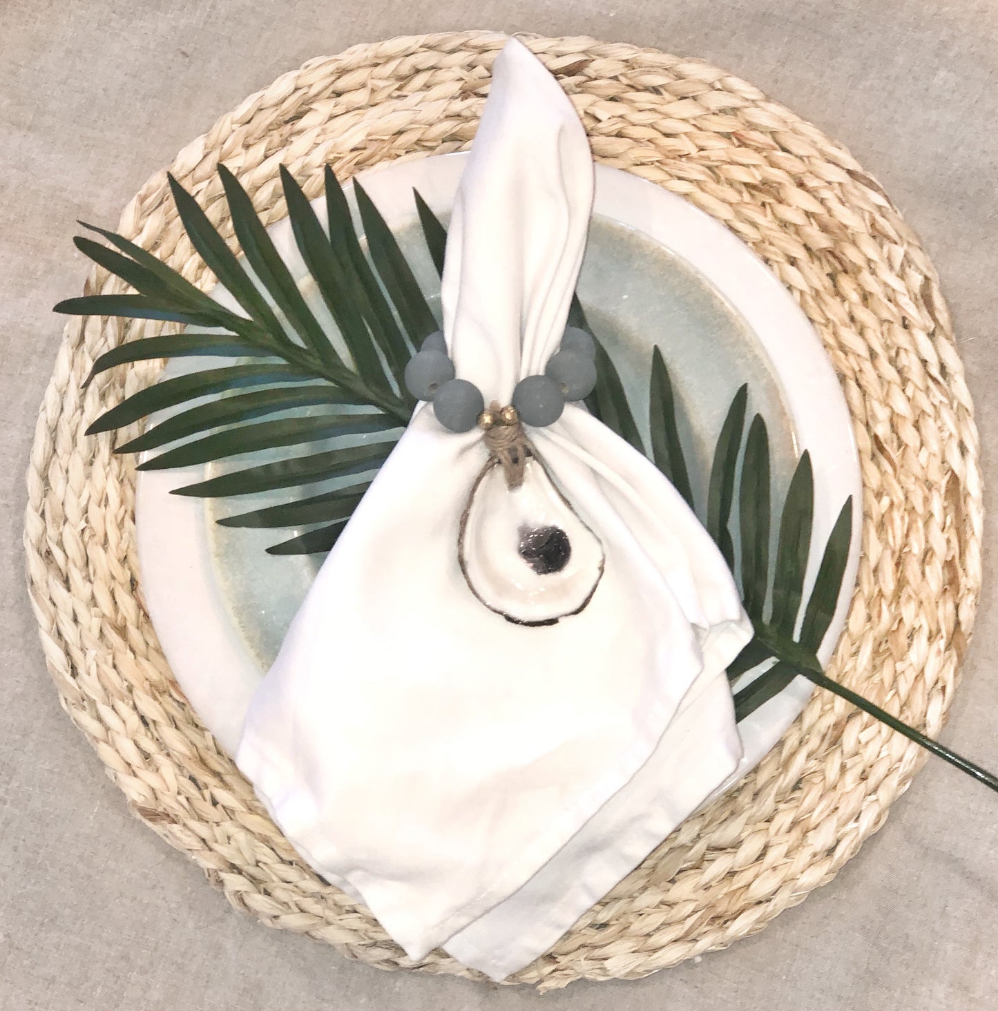 Oyster Napkin Ring Set