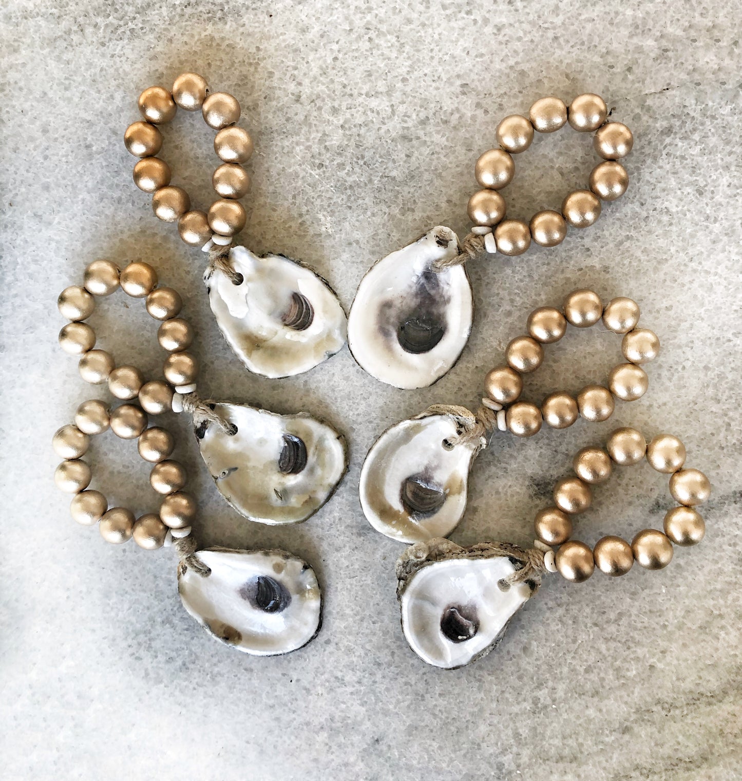 Oyster Napkin Ring Set