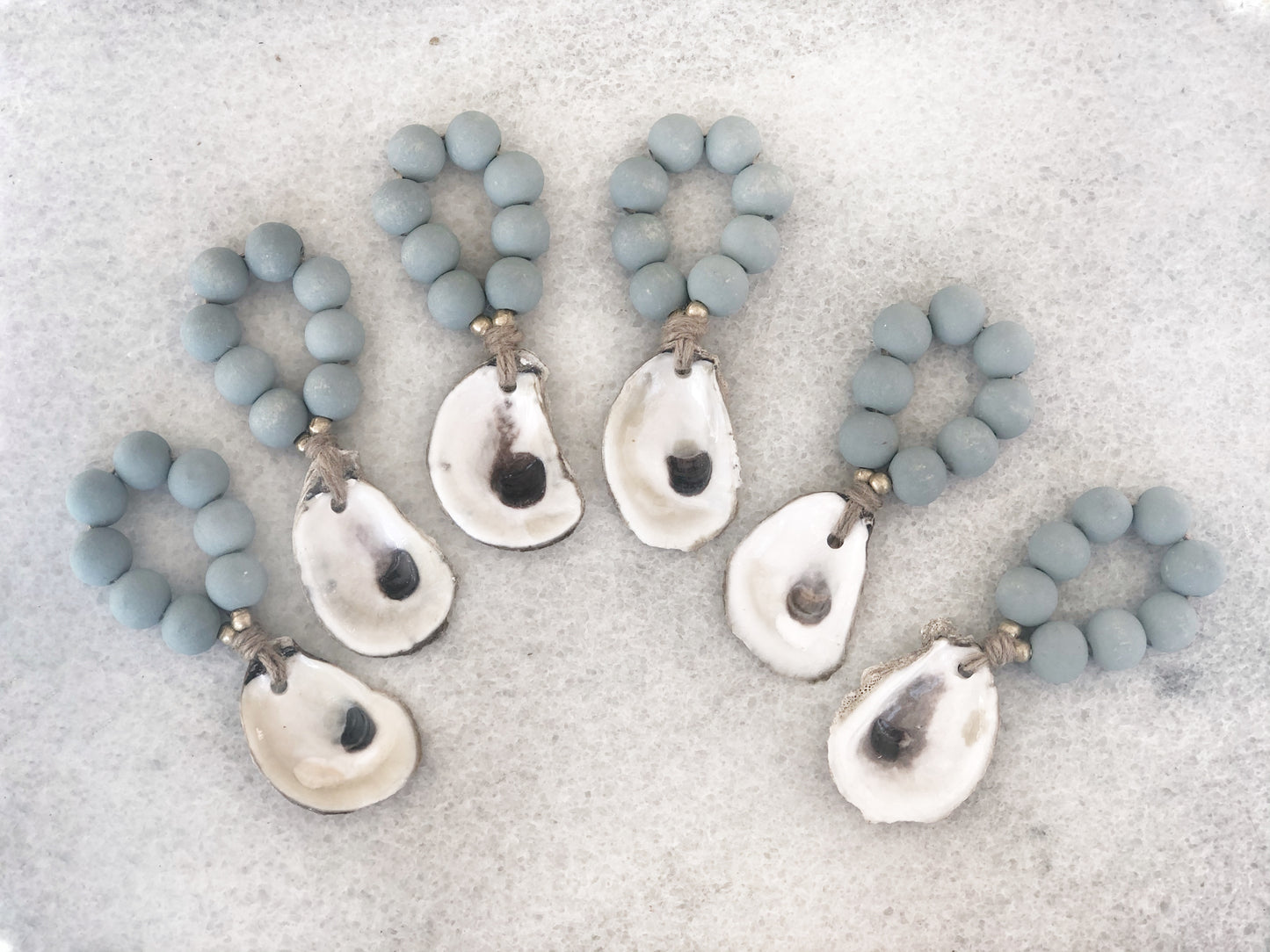 Oyster Napkin Ring Set