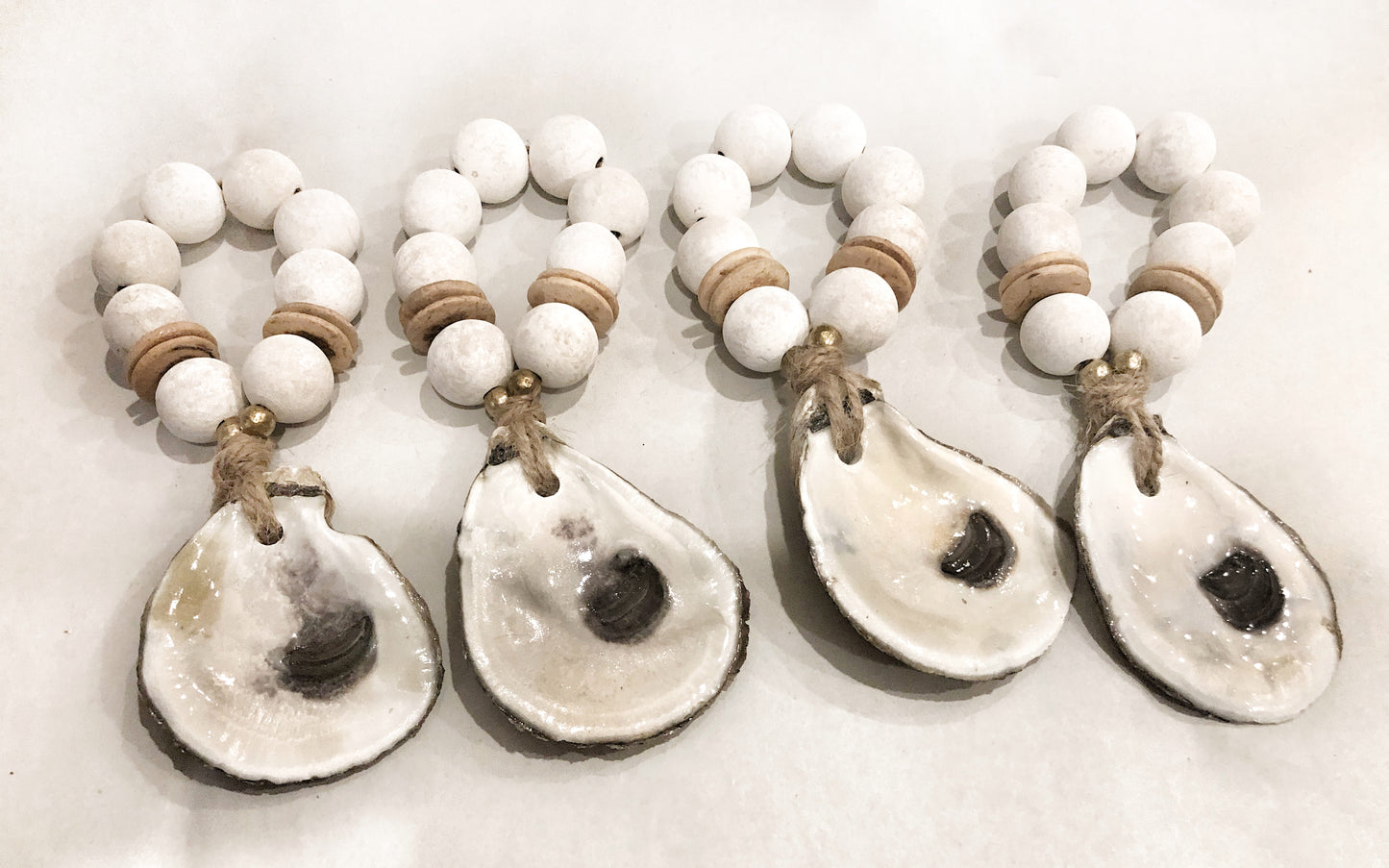 Oyster Napkin Rings with Coconut